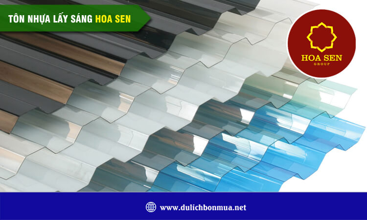 Tôn nhựa lấy sáng Hoa Sen 